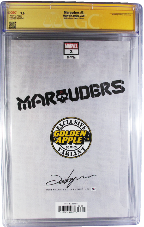 MARAUDERS #3 VIRGIN VARIANT - SIGNED by JEEHYUNG LEE - CGC GRADED 9.6