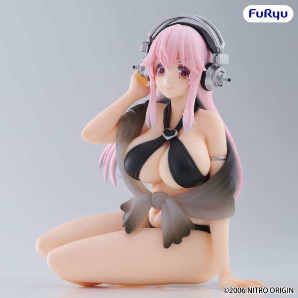 Figur - Super Sonico - Noodle Stopper Figure - Super Sonico Swimsuit (Black Color Ver.)