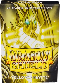 Dragon Shield Japanese Matte Sleeves - Yellow (60)