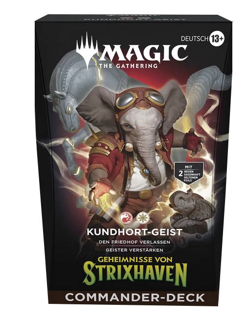 Magic Geheimnisse von Strixhaven Kundhort-Geist Commander Deck deutsch