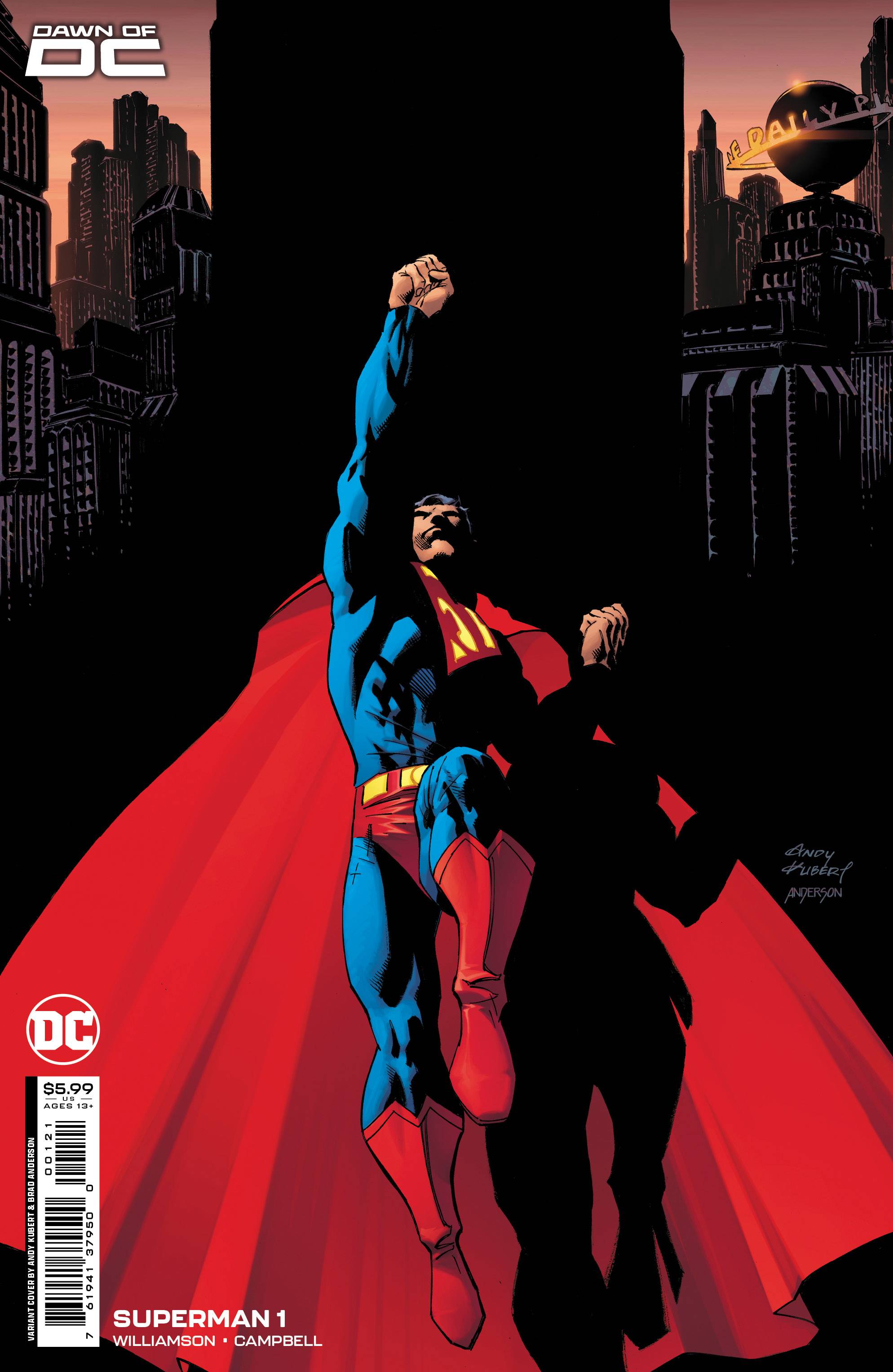 SUPERMAN (2023) #1 CVR B KUBERT CARD STOCK VAR