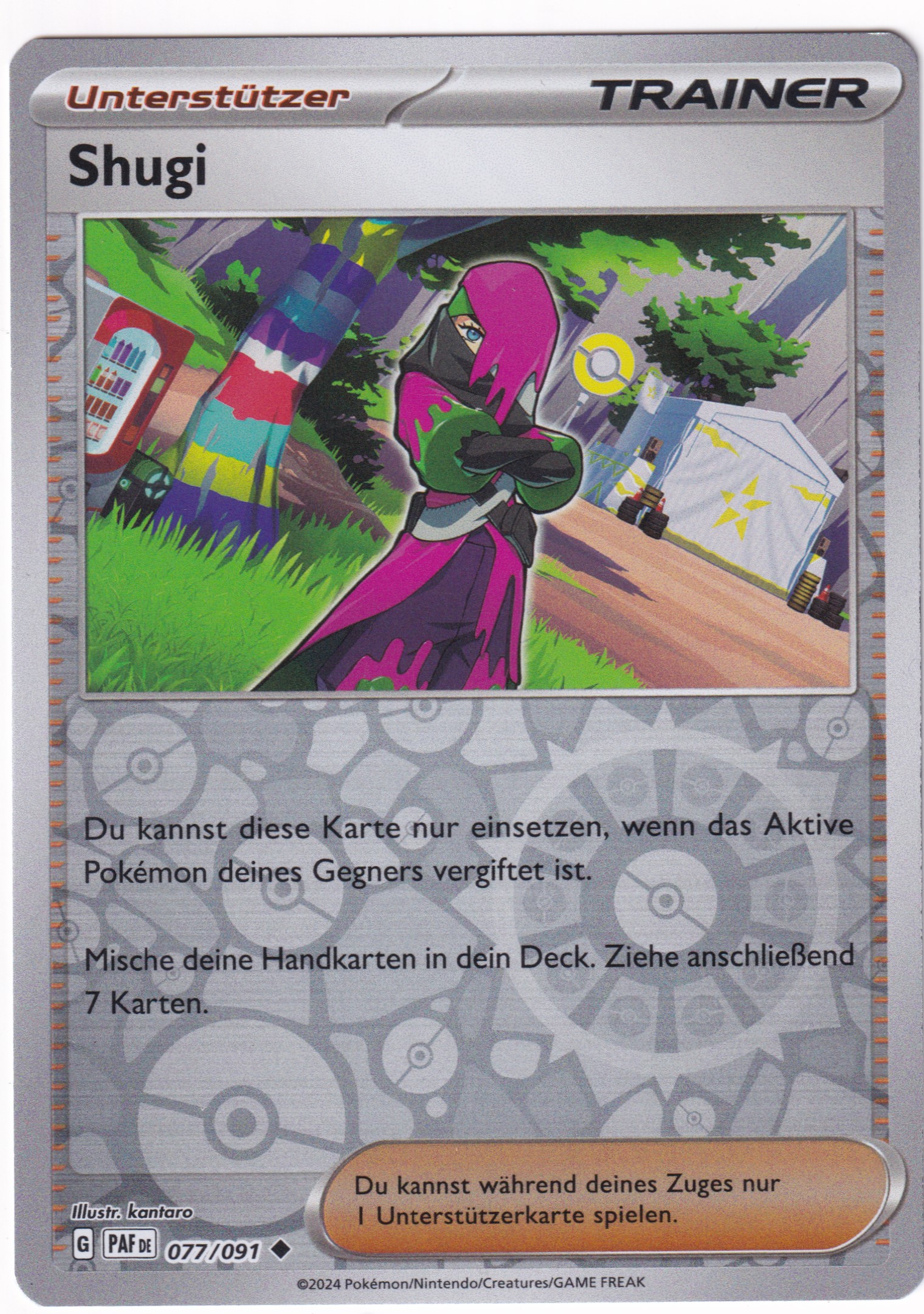 Shugi 077/091 Uncommon Reverse Holo - Karmesin & Purpur - Paldeas Schicksale Deutsch