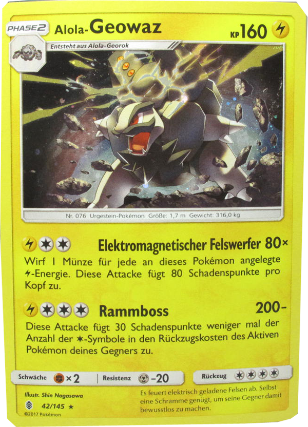 Pokemon Phase 2 Alola-Geowaz  - 42/145
