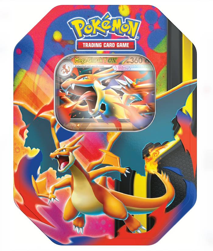 Pokemon Tin 127 Mega-Glurak-Y deutsch