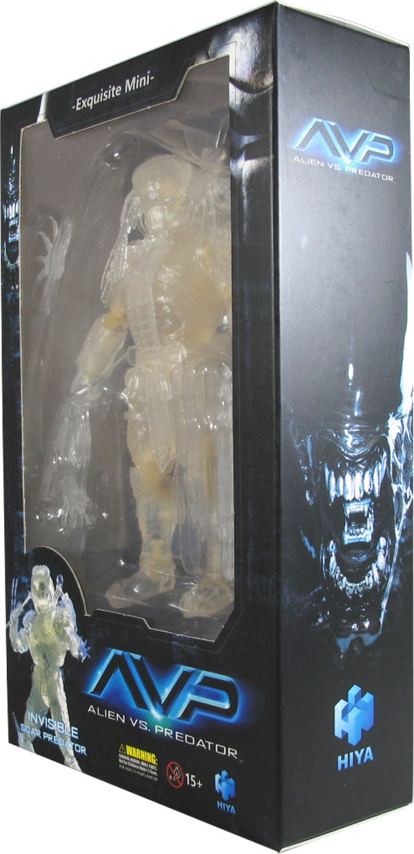Action Figur - Aliens vs Predator - Exquisite Mini - Invisible Scar Predator