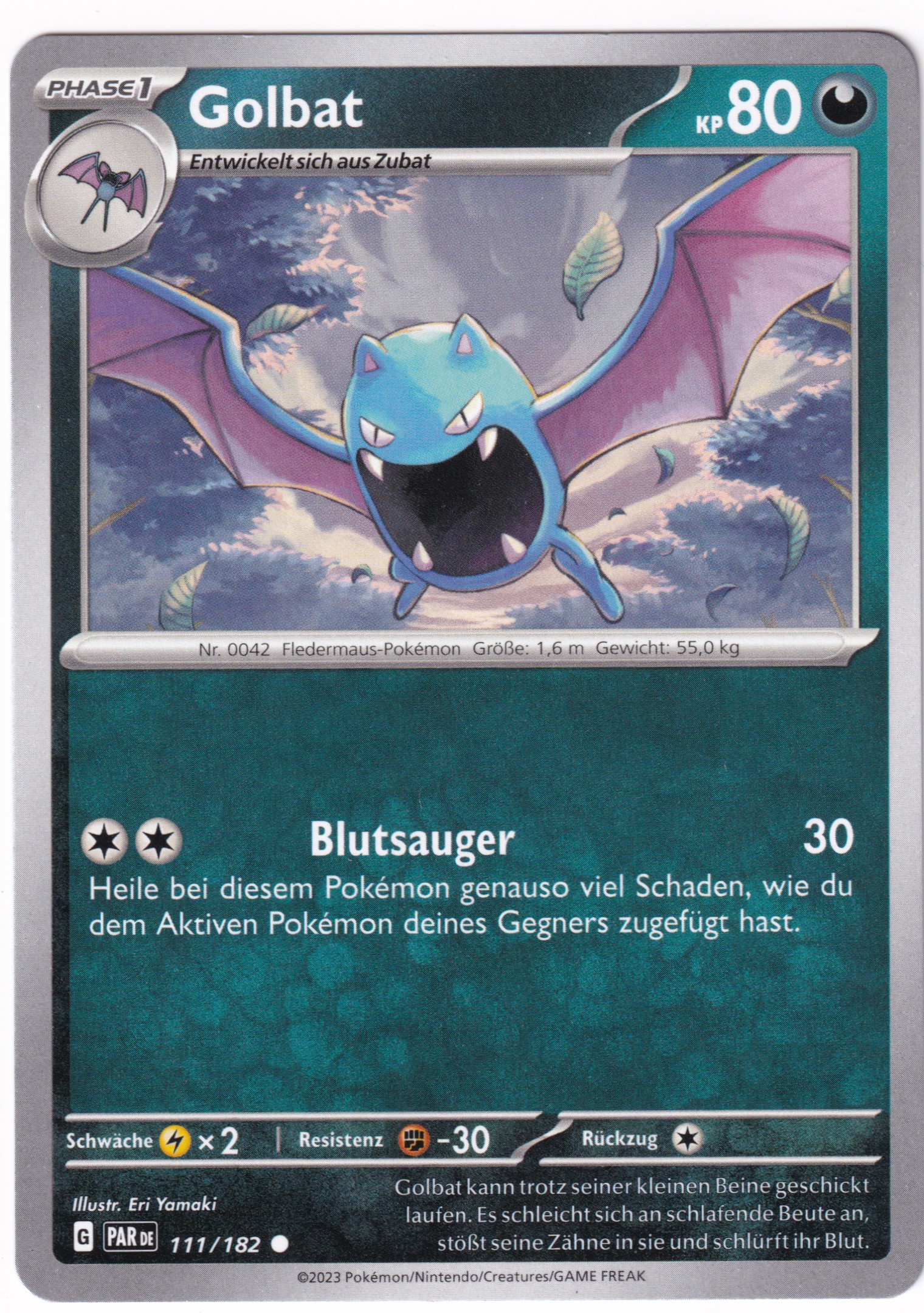Golbat 111/182 Common - Karmesin & Purpur - Paradoxrift Deutsch