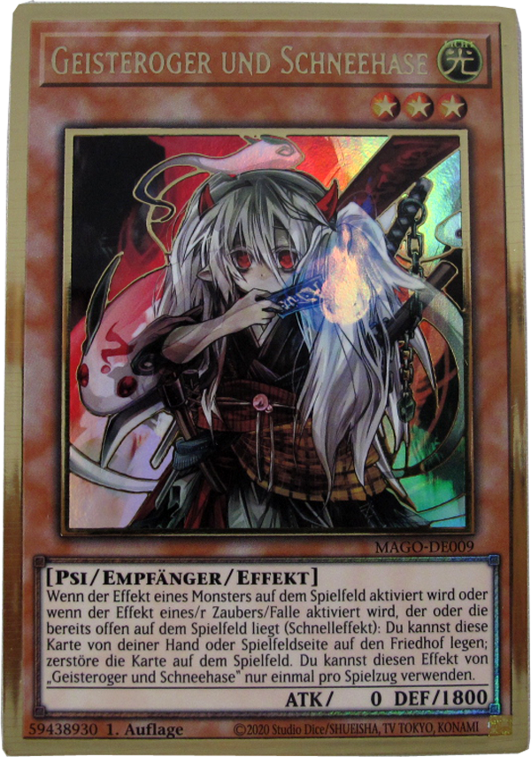 MAGO-DE009 Geisteroger und Schneehase Art.1 Premium Gold Rare deutsch