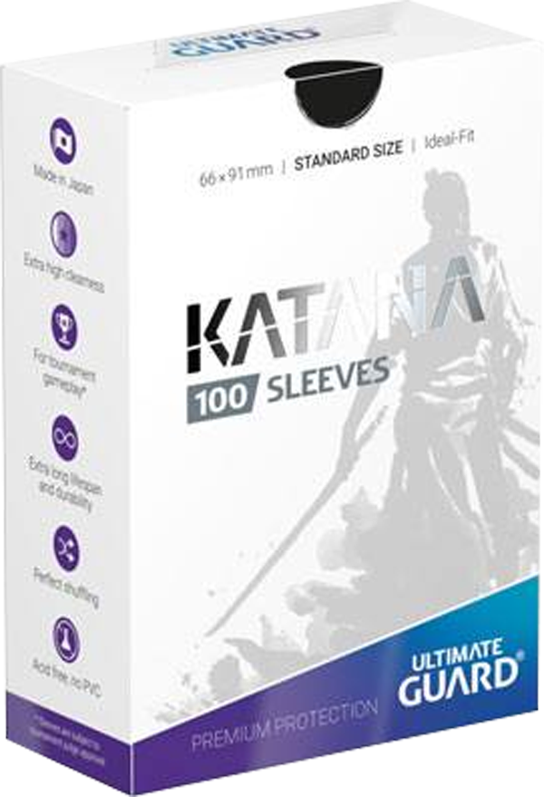 Ultimate Guard - Katana Schwarze Sleeves Standard (100)