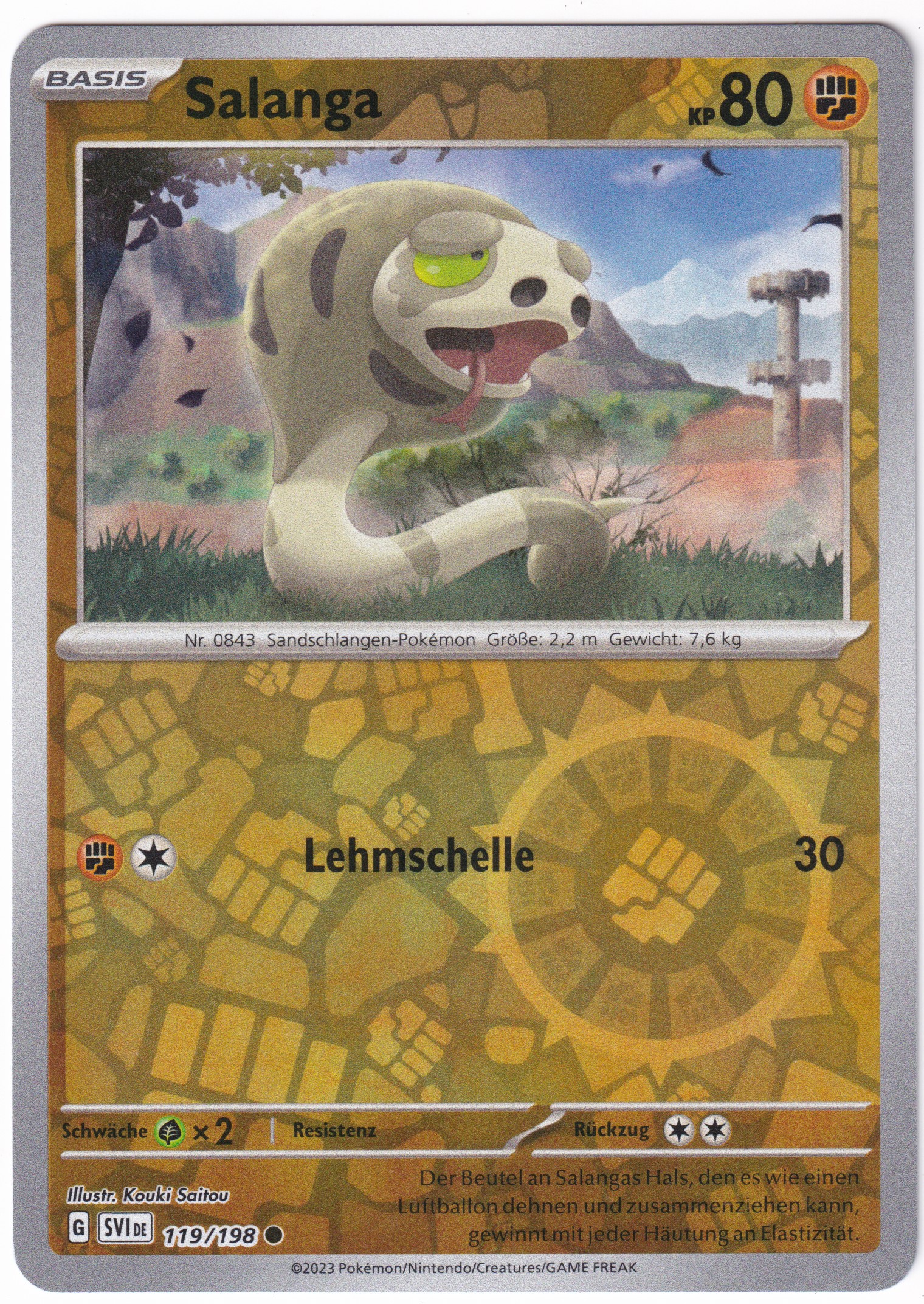 Salanga 119/198 Common Reverse Holo  - Karmesin & Purpur Deutsch