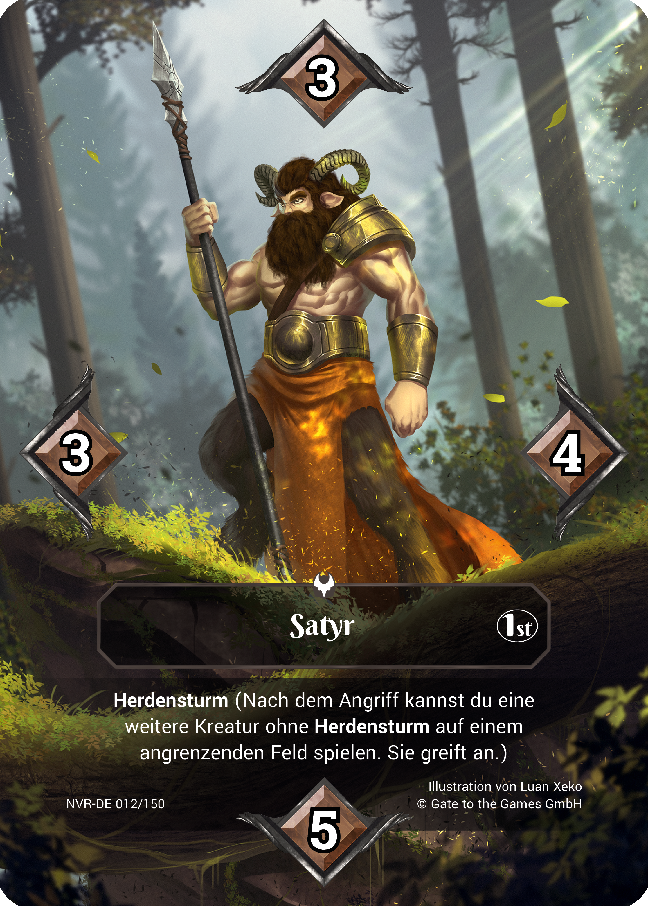 Satyr 012/150 Common  - Alpha 1. Edition DE