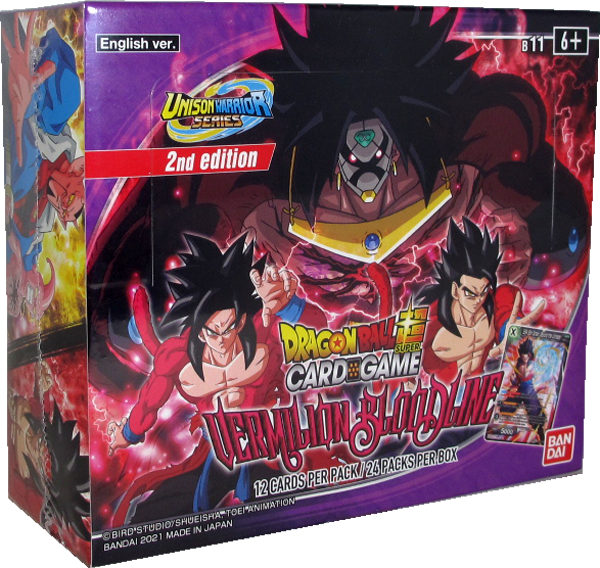 Dragonball Super Card Game Vermilion Bloodline Booster Display englisch