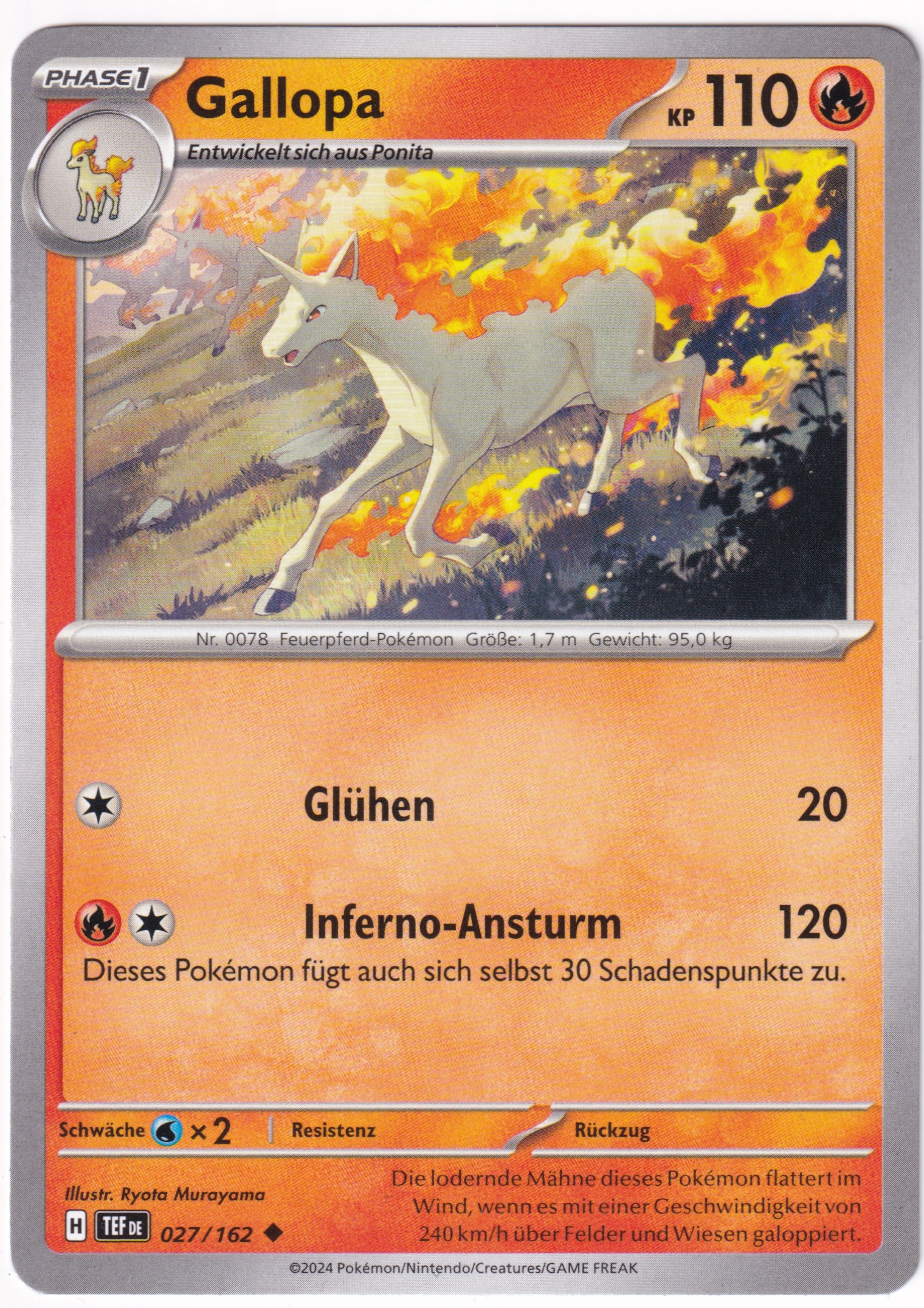 Gallopa 027/162 Uncommon - Karmesin & Purpur - Gewalten der Zeit Deutsch