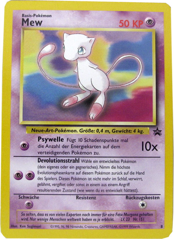 Pokemon #8 Mew Promo Einzelkarte deutsch