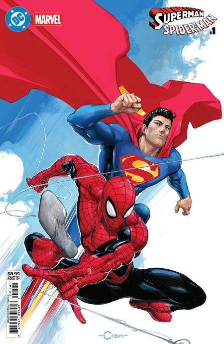 DC MARVEL SUPERMAN SPIDER-MAN #1 CVR D CLAYTON CRAIN CARD STOCK VAR