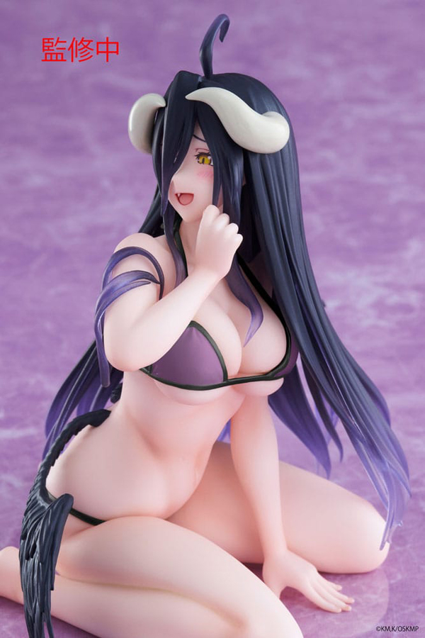 Figur - Overlord - Desktop Cute Figure - Albedo (Swimsuit Ver.) Renewal Edition