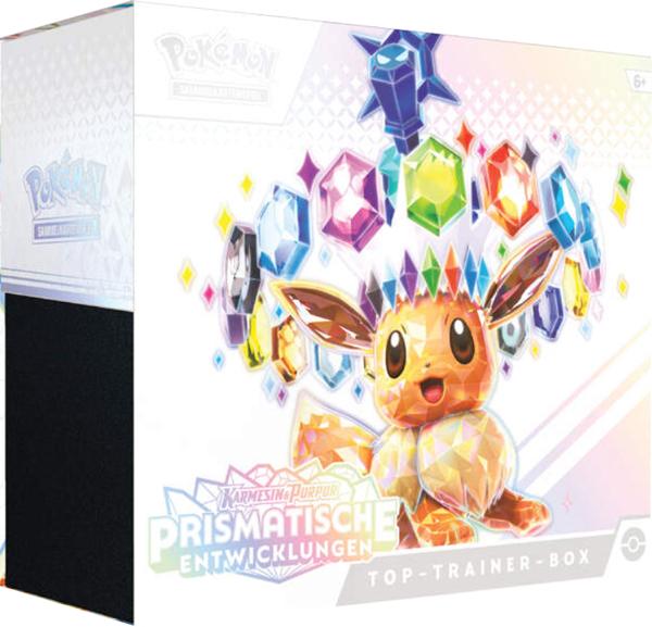 Pokemon Karmesin & Purpur Prismatische Entwicklungen Top-Trainer-Box deutsch
