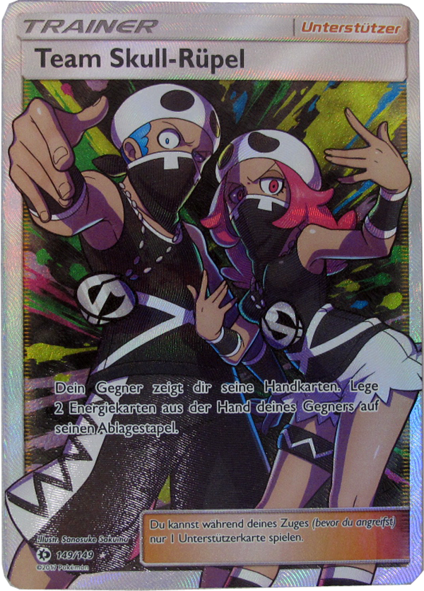 Pokemon 149/149 Team Skull-Rüpel Full Art Einzelkarte deutsch
