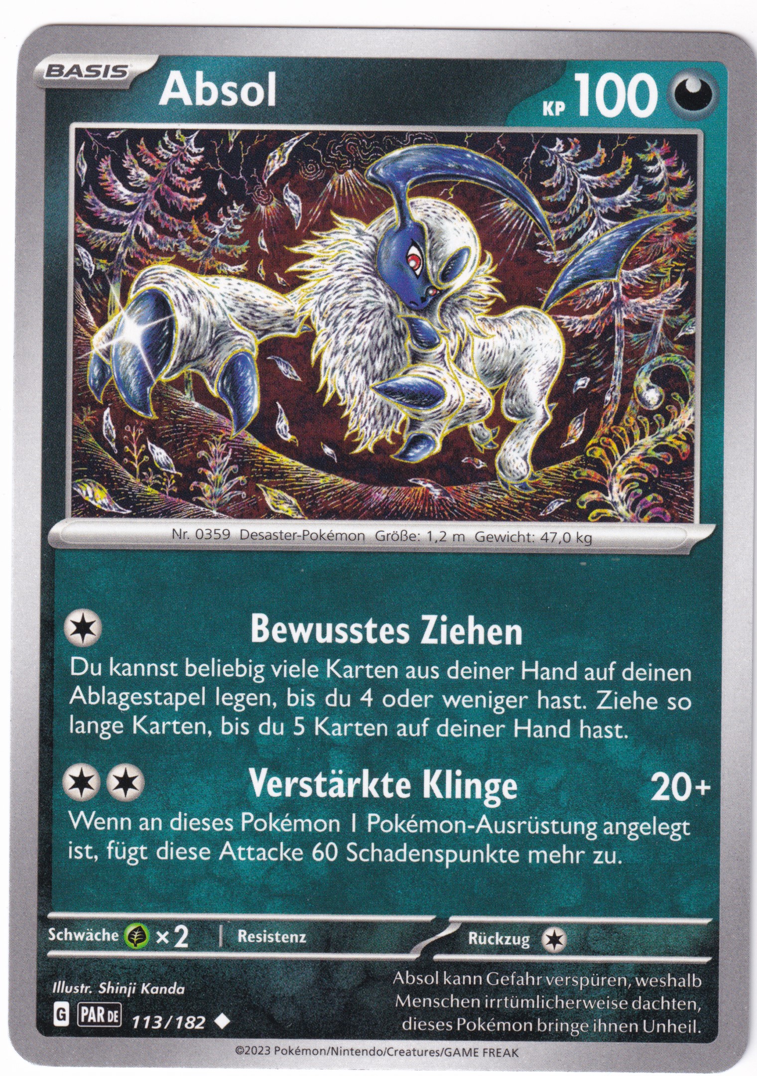 Absol 113/182 Uncommon - Karmesin & Purpur - Paradoxrift Deutsch
