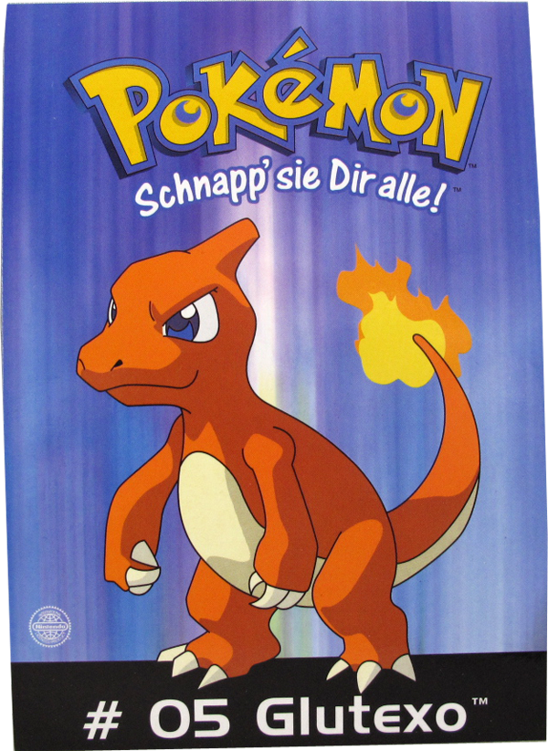 Pokemon Erste Generation Postkarte #5 Glutexo