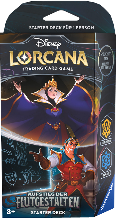 Disney Lorcana Aufstieg der Flutgestalten Starter Deck - Böse Königin & Gaston deutsch