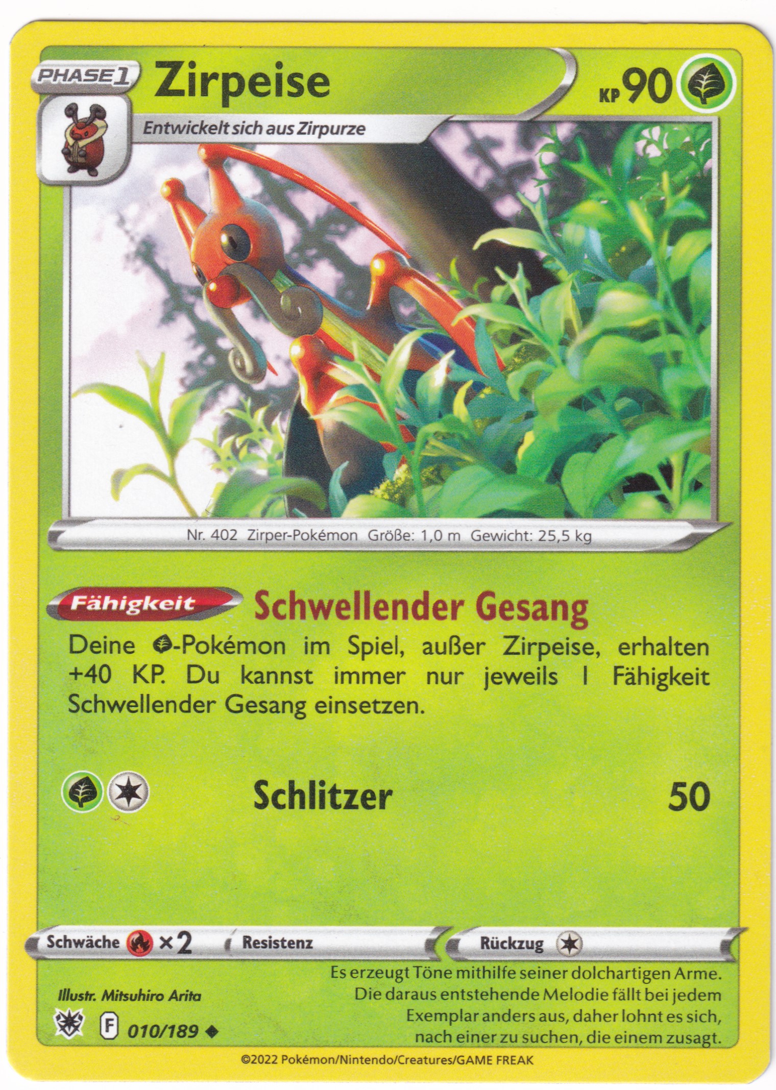 Zirpeise 010/189 Uncommon - Astralglanz Deutsch