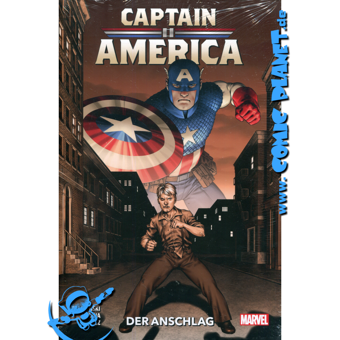 Captain America Band 01 mit Acryl-Figur: Der Anschlag