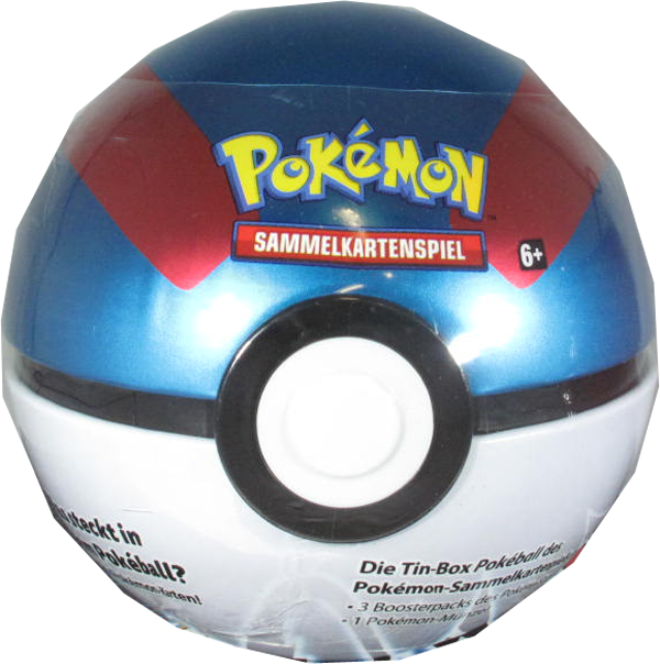 Pokemon GO Poke Ball Tin Superball (blau/rot) deutsch