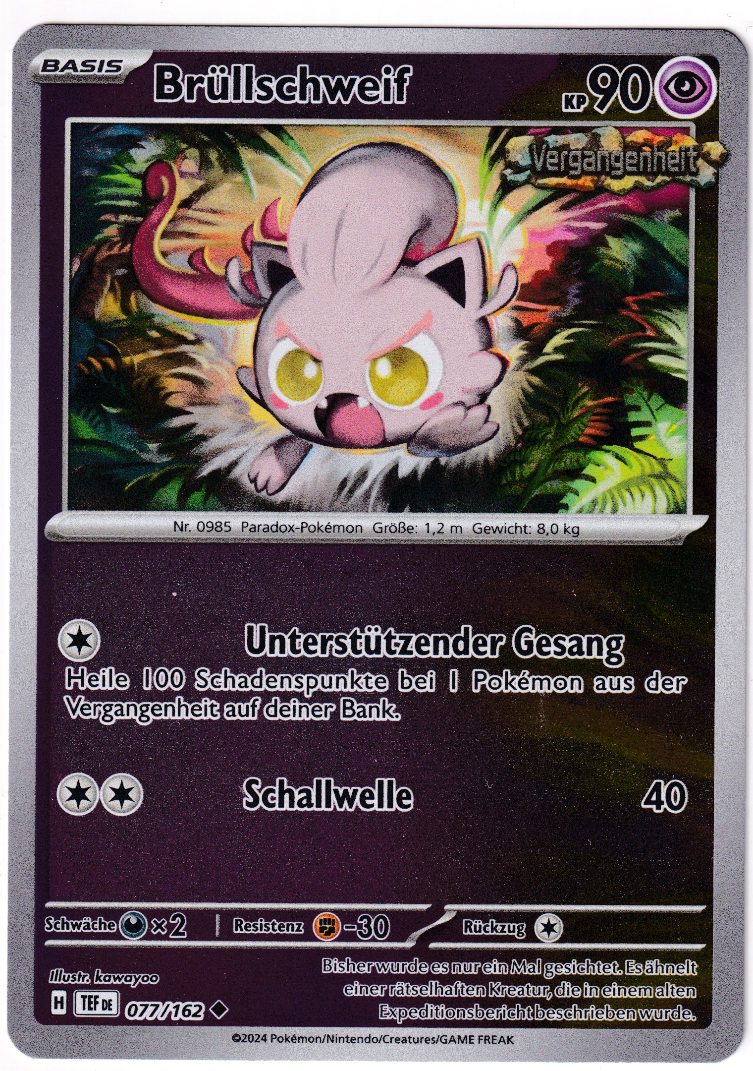 Brüllschweif 077/162 Uncommon Reverse Holo - Karmesin & Purpur - Gewalten der Zeit Deutsch