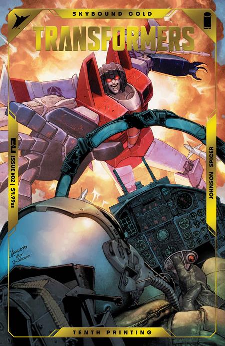 TRANSFORMERS #2 10TH PTG CVR B JAY ANACELTO GOLD FOIL VAR