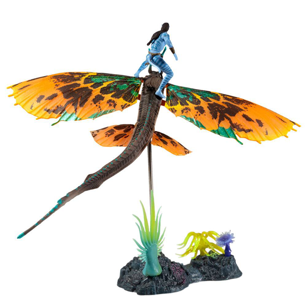 Action Figur - Avatar 2 The Way of Water - World of Pandora - Jake Sully & Skimwing
