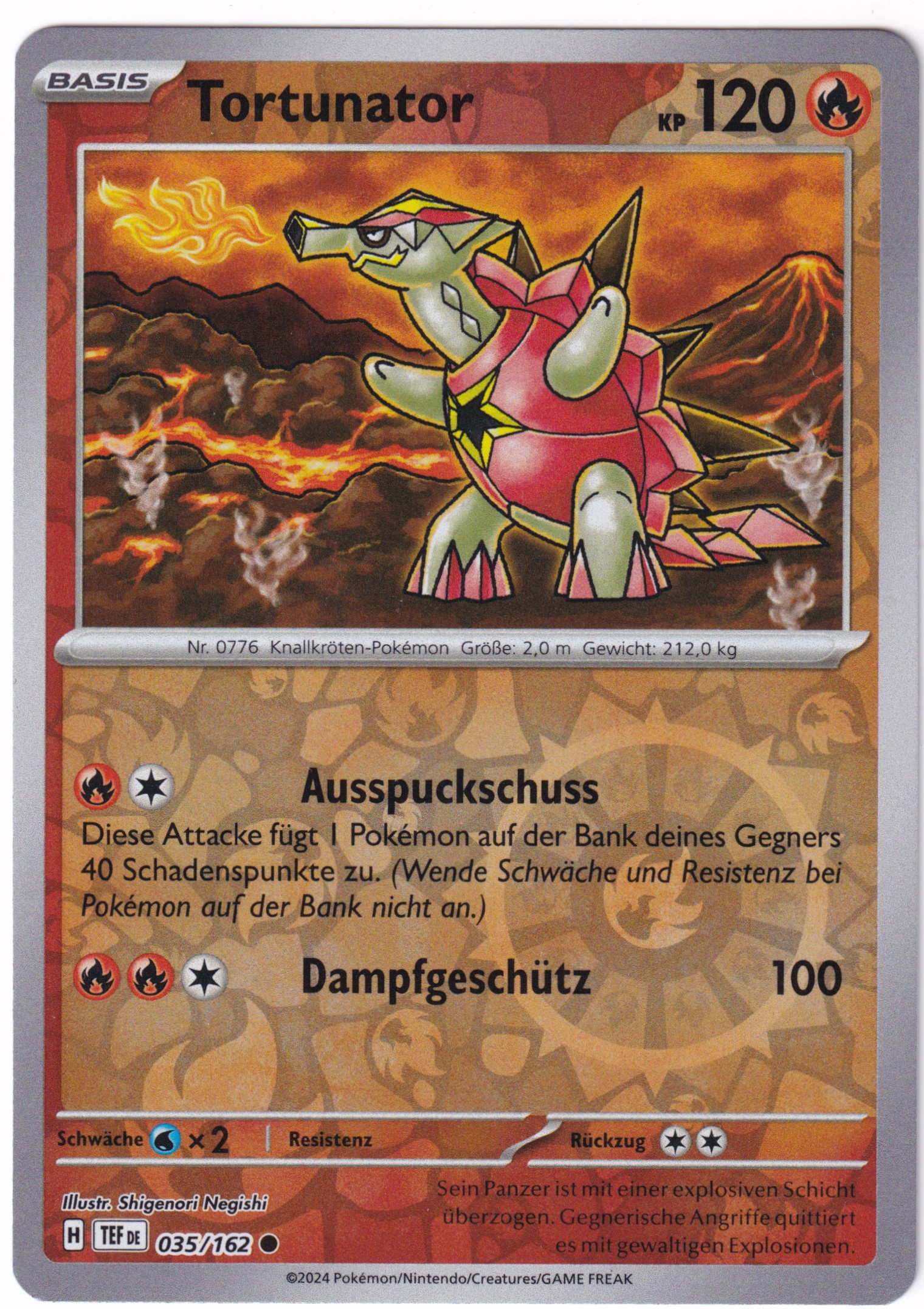 Tortunator 035/162 Common Reverse Holo - Karmesin & Purpur - Gewalten der Zeit Deutsch