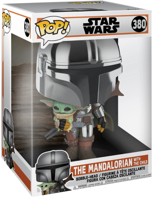 POP: Star Wars The Mandalorian Mandalorian with the Child - #380 Jumbo
