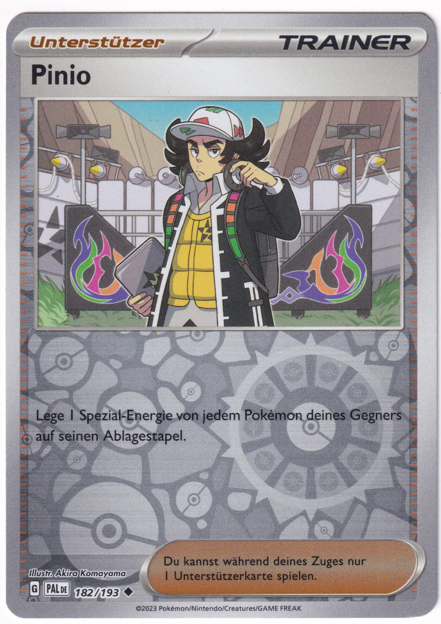 Pinio 182/193 Uncommon Reverse Holo - Entwicklungen in Paldea Deutsch