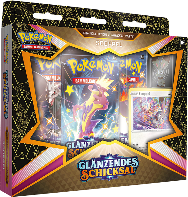 Pokemon Glänzendes Schicksal Scoppel Pin-Kollektion deutsch