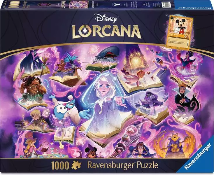 1000-Teile Puzzle - Disney: Lorcana - Glimmers of the Realm: Amethyst