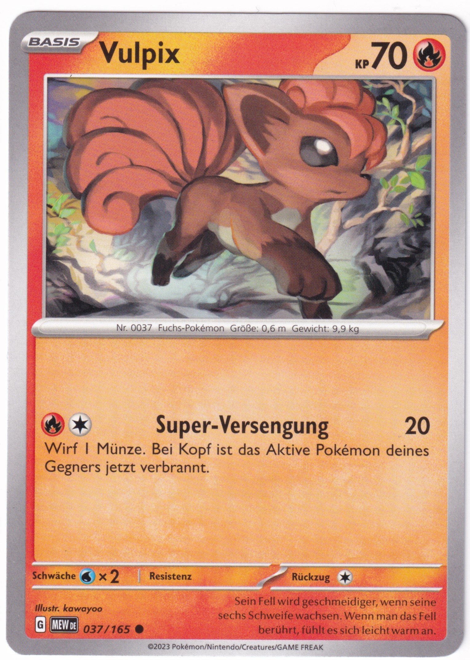 Vulpix 037/165 Common - Karmesin & Purpur - 151 Deutsch