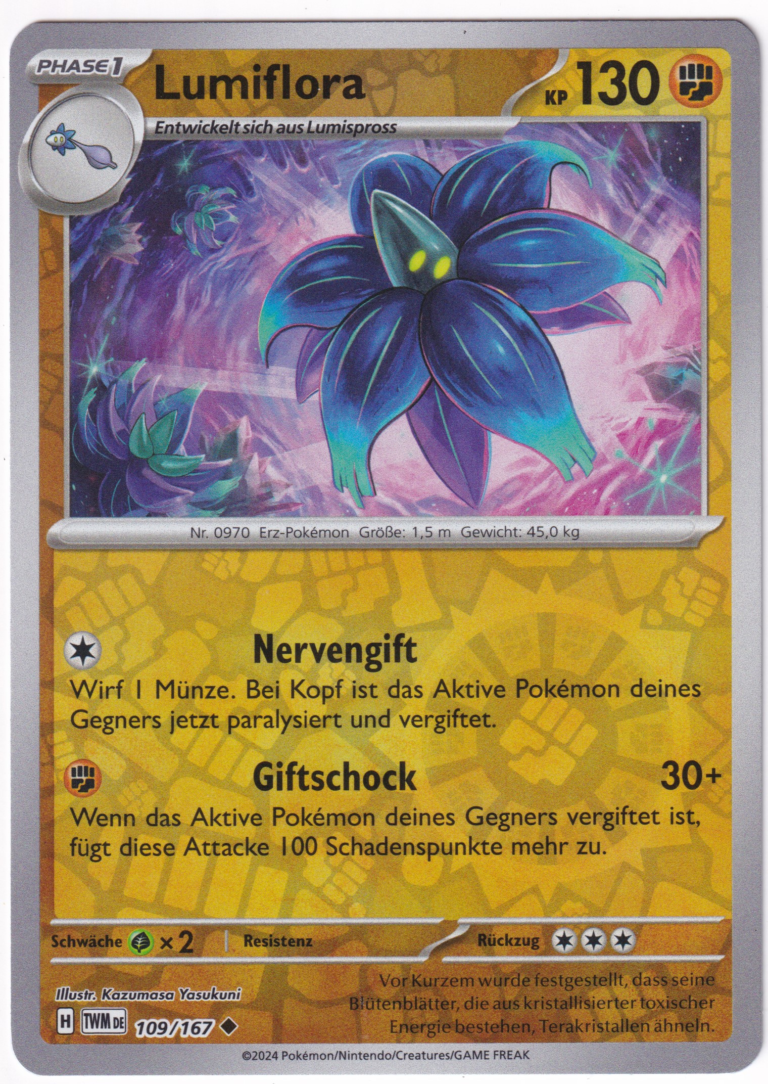 Lumiflora 109/167 Uncommon Reverse Holo - Karmesin & Purpur - Maskerade im Zwielicht Deutsch