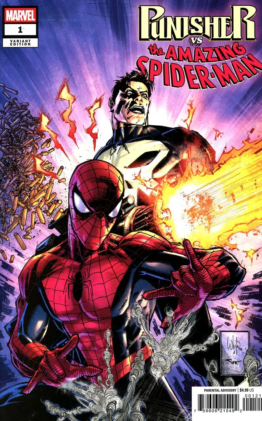 PUNISHER VS. SPIDER-MAN #1 WHILCE PORTACIO VARIANT