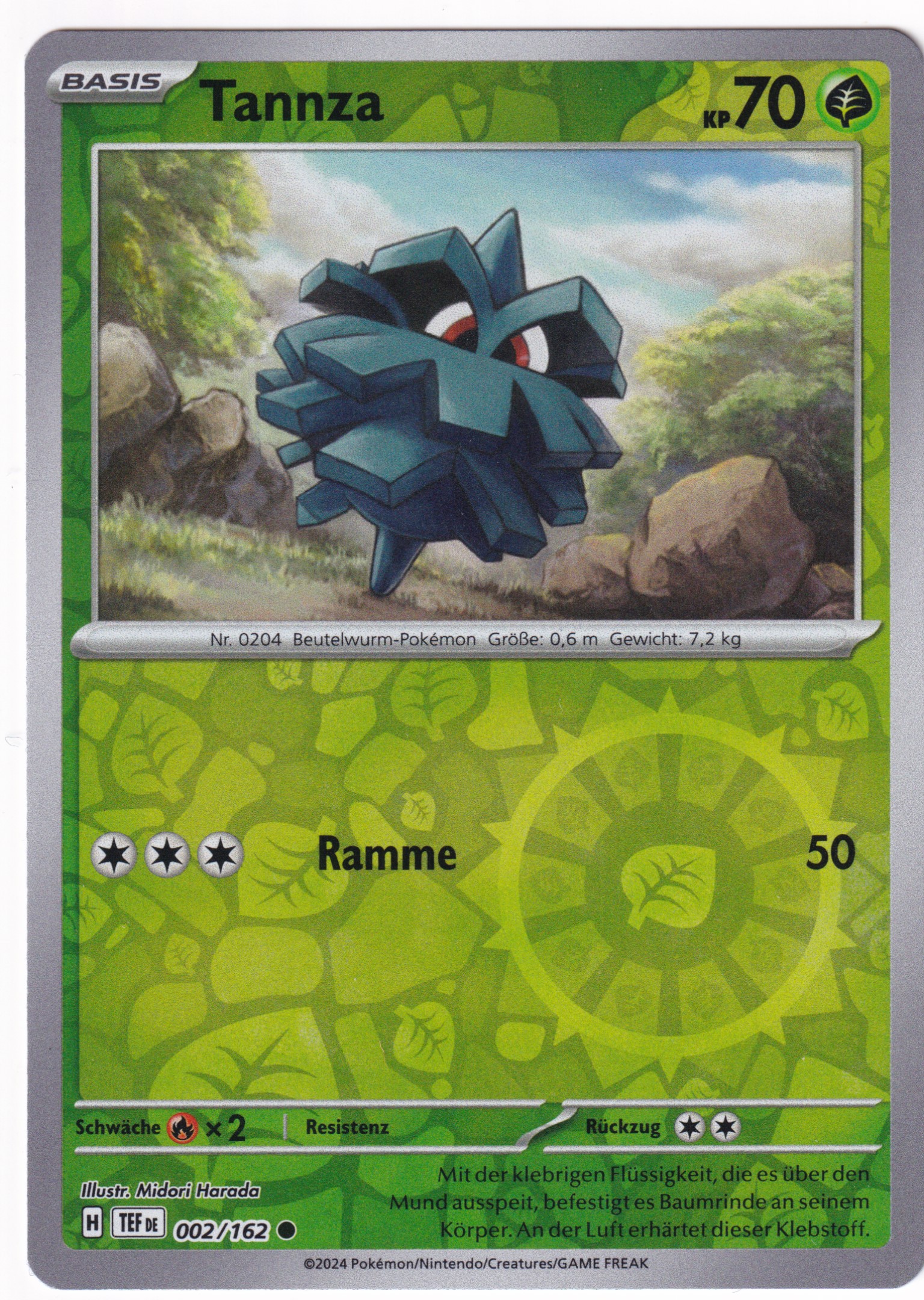 Tannza 002/162 Common Reverse Holo - Karmesin & Purpur - Gewalten der Zeit Deutsch