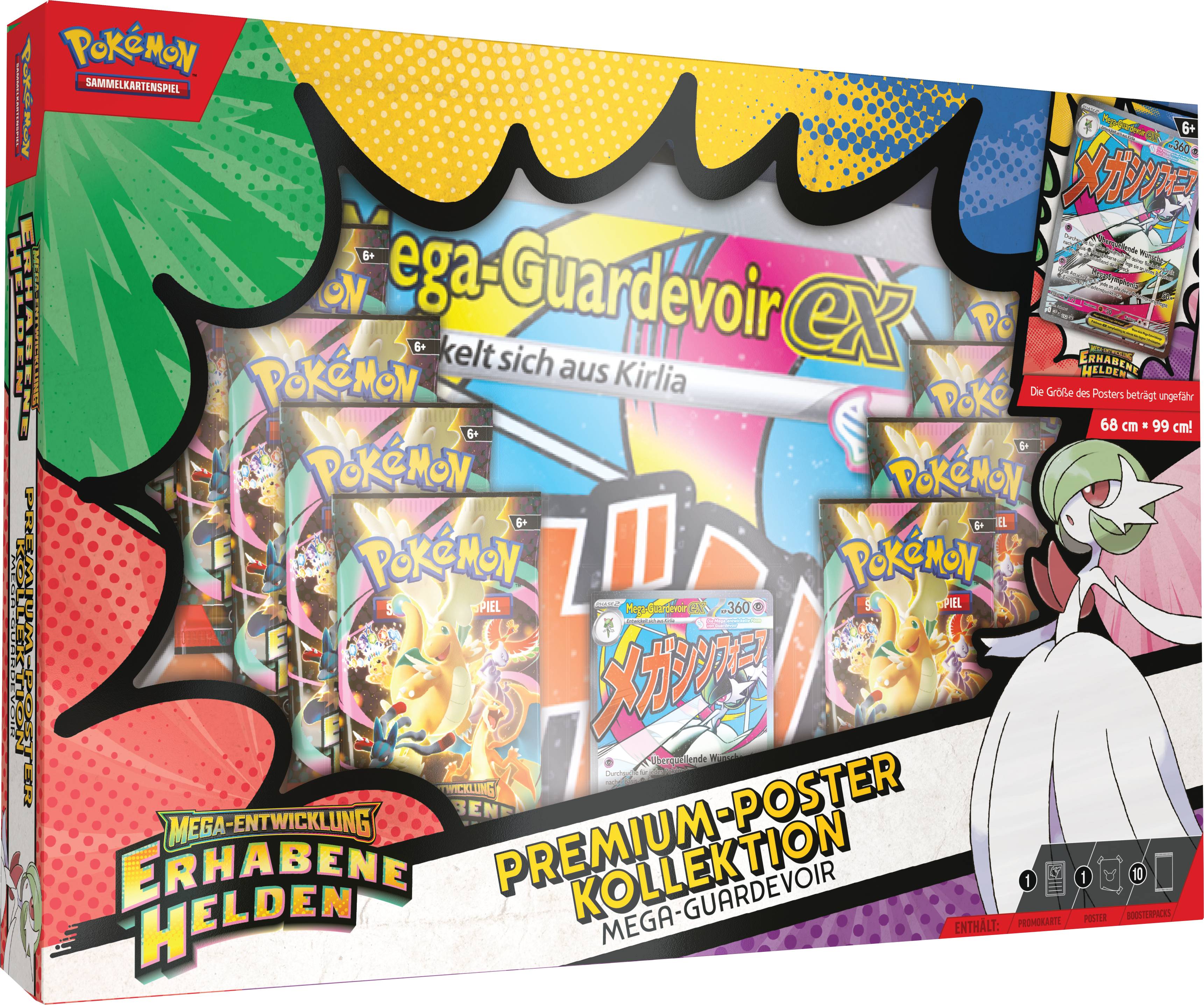 Pokemon Mega-Entwicklung Erhabene Helden Mega-Guardevoir-EX Premium Poster Kollektion deutsch