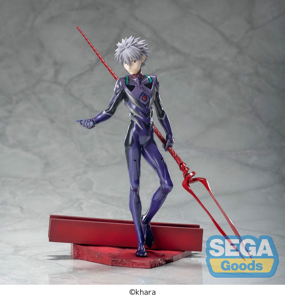 Action Figur - Evangelion: 3.0+1.0 Thrice Upon a Time - Super Premium Figure - Kaworu Nagisa x Spear of Longinus 21 cm