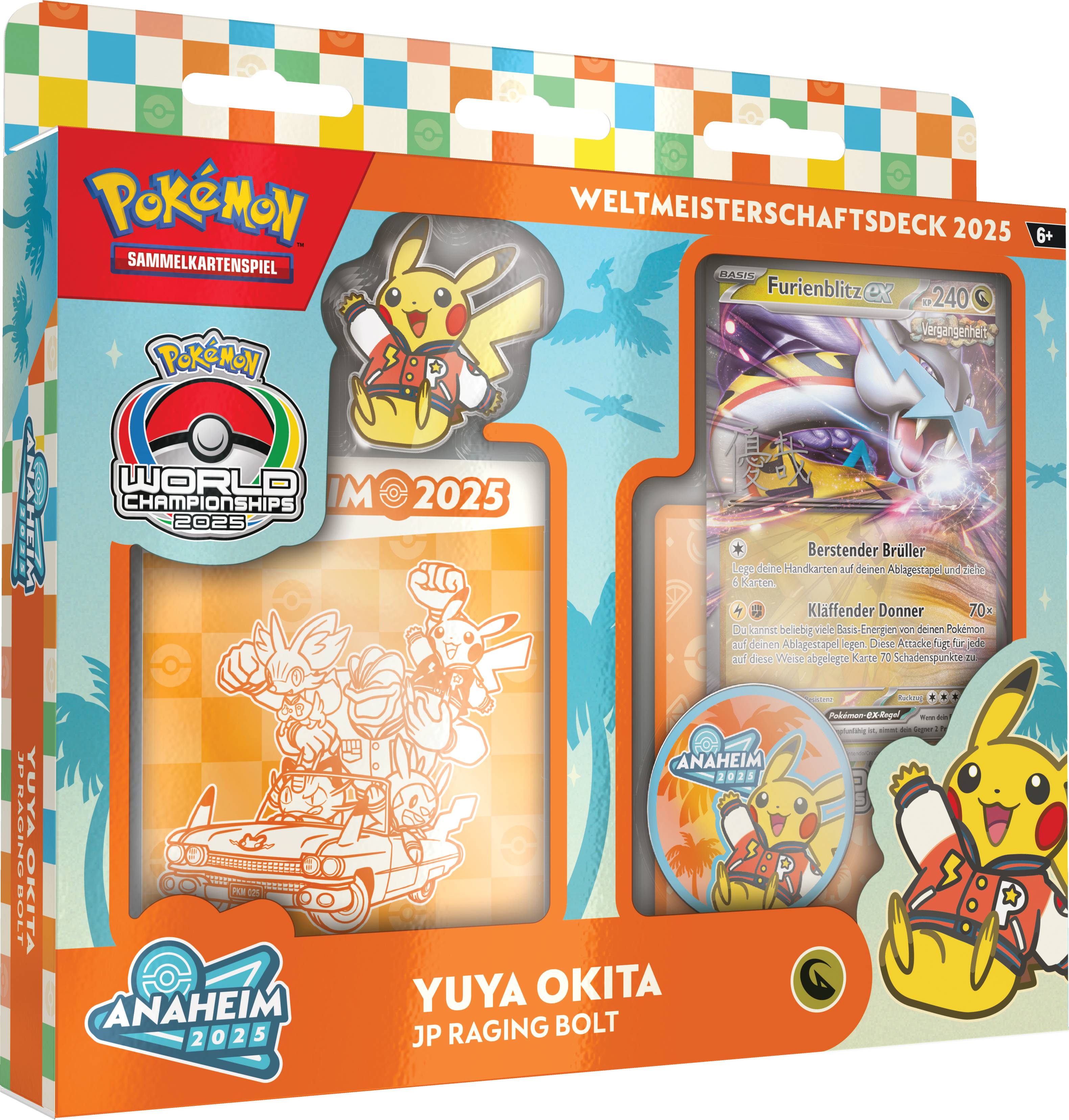 Pokemon 2025 Weltmeisterschaftsdeck - JP Raging Bolt (Yuya Okito) deutsch