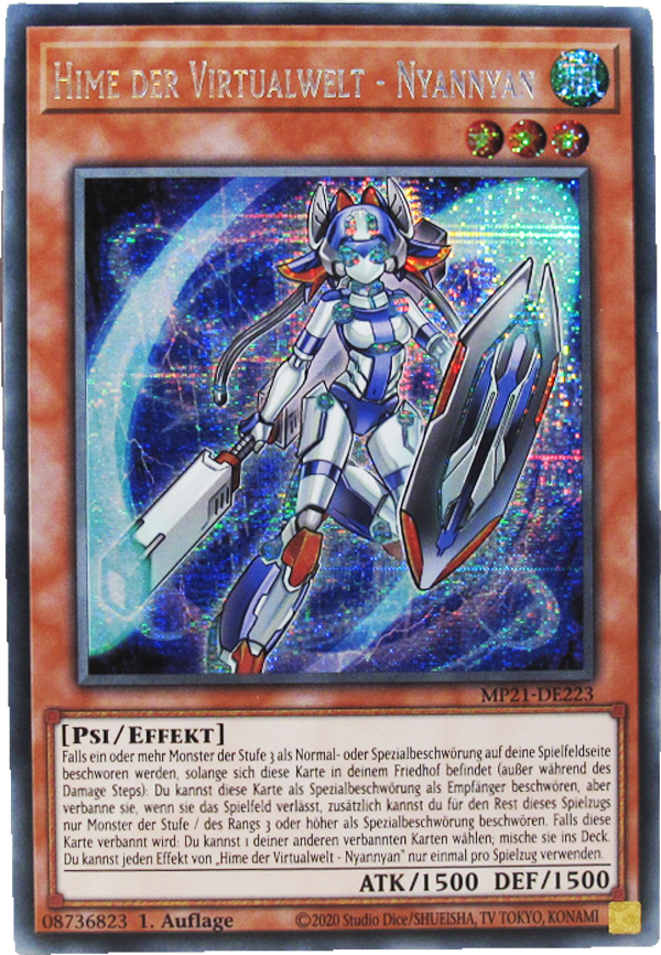 MP21-DE223 Hime der Virtualwelt - Nyannyan Secret Rare deutsch