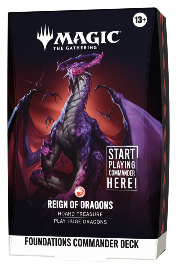 Magic Reality Fracture Foundations Reign of Dragons Commander Deck englisch