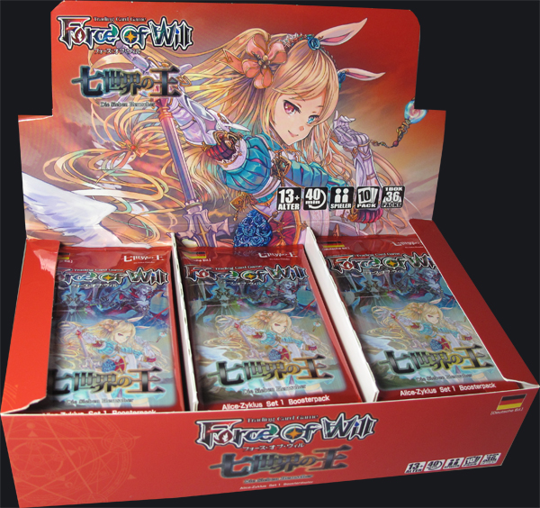Force of Will Die Sieben Herrscher Booster Display