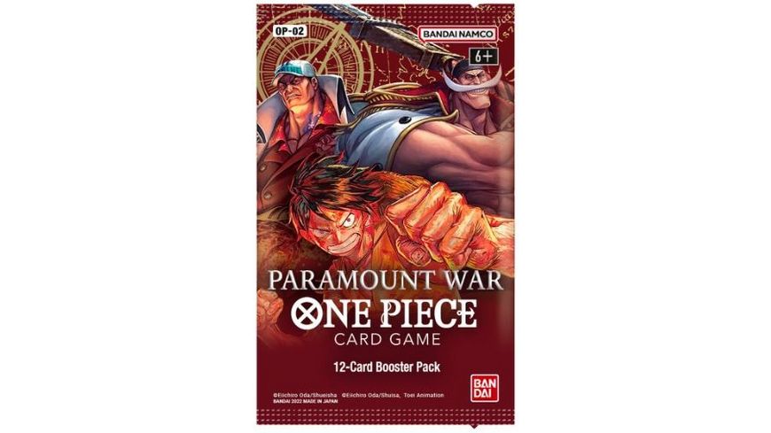 One Piece CG OP02 Paramount War Booster englisch