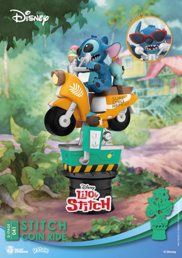 Figur - Disney Lilo & Stitch - D-Stage 041 Diorama - Stitch Coin Ride