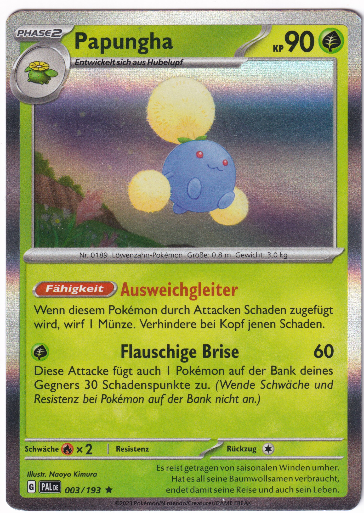 Papungha 003/193 Rare Holo - Entwicklungen in Paldea Deutsch