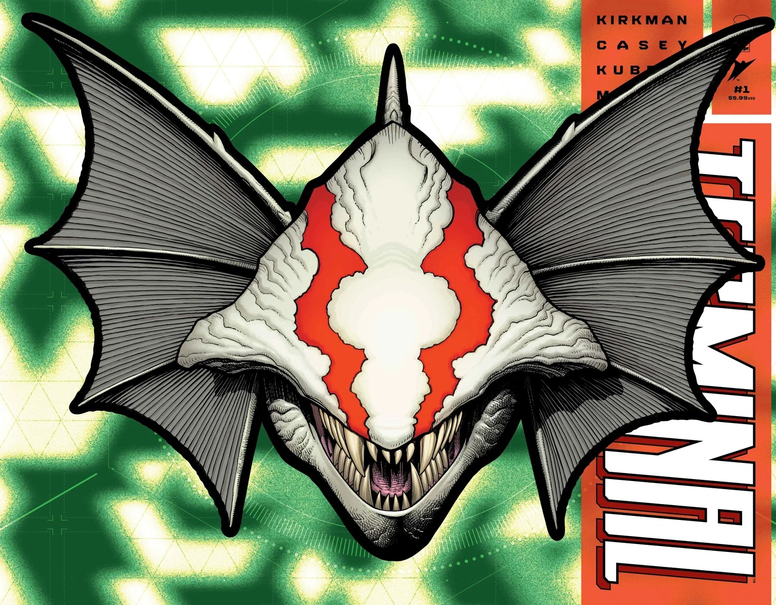 TERMINAL #1 CVR K ARTHUR ADAMS DIE CUT FOIL MASK VAR