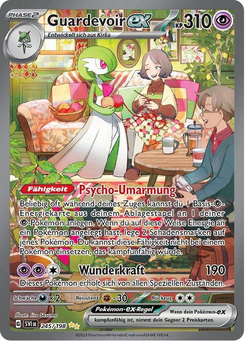 Guardevoir-ex 245/198 Alternate Art - Karmesin & Purpur Deutsch